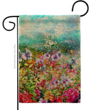 Blossom Garden - Floral Spring Vertical Impressions Decorative Flags HG104132 Made In USA