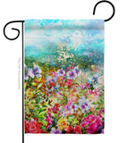 Blossom Garden - Floral Spring Vertical Impressions Decorative Flags HG104132 Made In USA