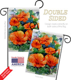 Red Hibiscus - Floral Spring Vertical Impressions Decorative Flags HG104140 Made In USA