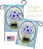 Blue Poppy - Floral Spring Vertical Impressions Decorative Flags HG104141 Made In USA