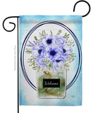 Blue Poppy - Floral Spring Vertical Impressions Decorative Flags HG104141 Made In USA