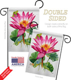 Lotus - Floral Garden Friends Vertical Impressions Decorative Flags HG104150 Made In USA