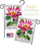 Lotus - Floral Garden Friends Vertical Impressions Decorative Flags HG104150 Made In USA