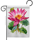 Lotus - Floral Garden Friends Vertical Impressions Decorative Flags HG104150 Made In USA