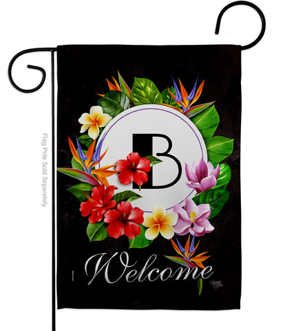 Tropical B - Floral Spring Vertical Impressions Decorative Flags HG130262 Made In USA
