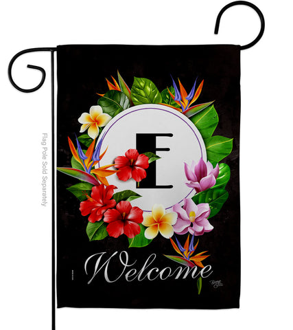 Tropical E - Floral Spring Vertical Impressions Decorative Flags HG130265 Made In USA