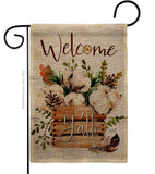 Cotton Bouquet Y'all - Floral Spring Vertical Impressions Decorative Flags HG137504 Made In USA