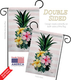 Tropical Pineapple - Floral Spring Vertical Impressions Decorative Flags HG137565 Made In USA