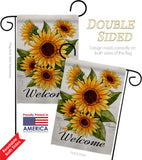 Happiness Sunflowers - Floral Spring Vertical Impressions Decorative Flags HG137597 Made In USA