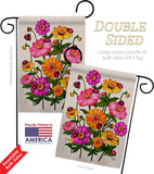 Ladybug Bouquet - Floral Garden Friends Vertical Impressions Decorative Flags HG190163 Made In USA