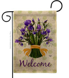Iris Bouquet - Floral Spring Vertical Impressions Decorative Flags HG192450 Made In USA