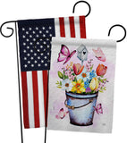 Water Can Plants - Floral Garden Friends Horizontal Impressions Decorative Flags HG120241 Made In USA