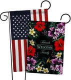 Tropical Bouquet - Floral Garden Friends Vertical Impressions Decorative Flags HG120258 Made In USA