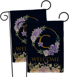 Welcome C Initial - Floral Spring Vertical Impressions Decorative Flags HG130237 Made In USA