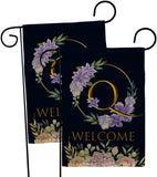 Welcome Q Initial - Floral Spring Vertical Impressions Decorative Flags HG130251 Made In USA