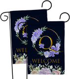 Welcome Q Initial - Floral Spring Vertical Impressions Decorative Flags HG130251 Made In USA