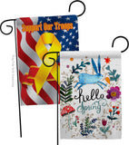 Hello Spring - Floral Garden Friends Vertical Impressions Decorative Flags HG130334 Made In USA