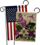 Purple Bouquet - Floral Garden Friends Vertical Impressions Decorative Flags HG190164 Made In USA