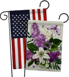Purple Bouquet - Floral Garden Friends Vertical Impressions Decorative Flags HG190164 Made In USA