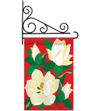 Magnolia - Floral Spring Vertical Applique Decorative Flags HG104041