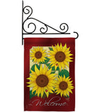 Welcome Sunflowers - Floral Spring Vertical Impressions Decorative Flags HG104067 Made In USA