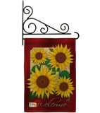 Welcome Sunflowers - Floral Spring Vertical Impressions Decorative Flags HG104067 Made In USA