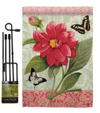 Double Dahlia - Floral Spring Vertical Impressions Decorative Flags HG104080 Made In USA