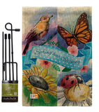 Spring Has Sprung - Floral Spring Vertical Impressions Decorative Flags HG104085 Made In USA