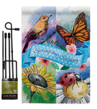 Spring Has Sprung - Floral Spring Vertical Impressions Decorative Flags HG104085 Made In USA