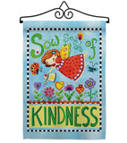 Sow Seeds of Kindness - Floral Spring Vertical Impressions Decorative Flags HG104088 Made In USA