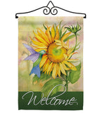 Sunflower with Hummingbird - Floral Spring Vertical Impressions Decorative Flags HG104095 Made In USA