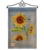 Summer Sunflower - Floral Spring Vertical Impressions Decorative Flags HG104097 Made In USA