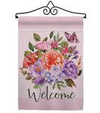 Welcome Bouquet - Floral Spring Vertical Impressions Decorative Flags HG104103 Made In USA