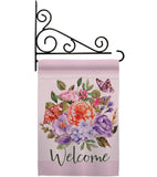 Welcome Bouquet - Floral Spring Vertical Impressions Decorative Flags HG104103 Made In USA