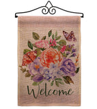 Welcome Bouquet - Floral Spring Vertical Impressions Decorative Flags HG104103 Made In USA