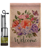 Welcome Bouquet - Floral Spring Vertical Impressions Decorative Flags HG104103 Made In USA