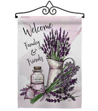 Lavender Welcome - Floral Spring Vertical Impressions Decorative Flags HG104106 Made In USA