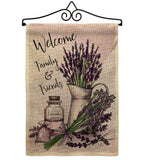 Lavender Welcome - Floral Spring Vertical Impressions Decorative Flags HG104106 Made In USA