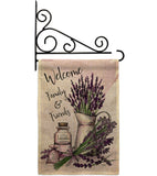 Lavender Welcome - Floral Spring Vertical Impressions Decorative Flags HG104106 Made In USA