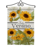 Feliz Verano - Floral Spring Vertical Impressions Decorative Flags HG104108 Made In USA