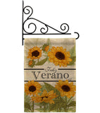 Feliz Verano - Floral Spring Vertical Impressions Decorative Flags HG104108 Made In USA