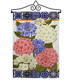 Sweet Hydrogens - Floral Spring Vertical Impressions Decorative Flags HG104120 Made In USA