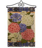 Sweet Hydrogens - Floral Spring Vertical Impressions Decorative Flags HG104120 Made In USA