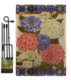 Sweet Hydrogens - Floral Spring Vertical Impressions Decorative Flags HG104120 Made In USA