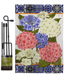 Sweet Hydrogens - Floral Spring Vertical Impressions Decorative Flags HG104120 Made In USA