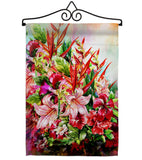 Tropical Bouquet - Floral Spring Vertical Impressions Decorative Flags HG104122 Made In USA