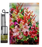 Tropical Bouquet - Floral Spring Vertical Impressions Decorative Flags HG104122 Made In USA