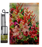 Tropical Bouquet - Floral Spring Vertical Impressions Decorative Flags HG104122 Made In USA