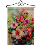 Bright Hibiscus - Floral Spring Vertical Impressions Decorative Flags HG104125 Made In USA