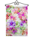 Pink & Purple Hibiscus - Floral Spring Vertical Impressions Decorative Flags HG104126 Made In USA